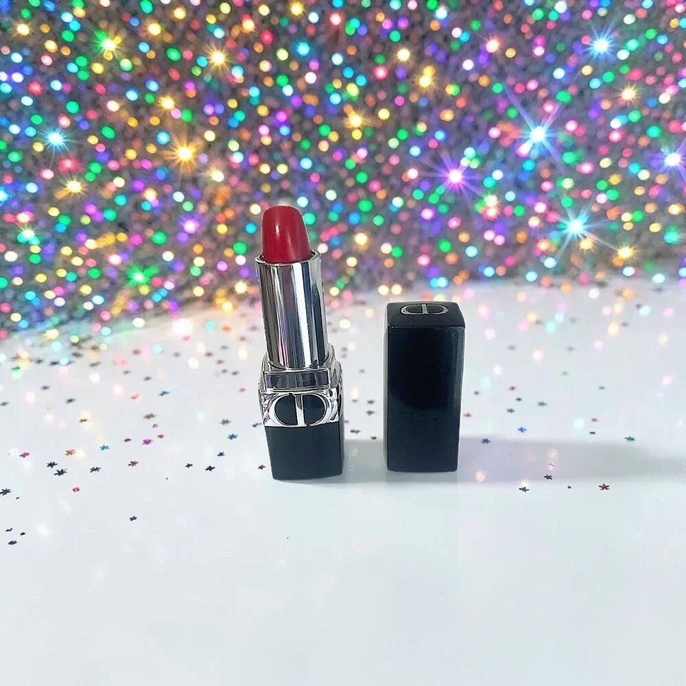 CHRISTIAN DIOR ROUGE DIOR SATIN LIP BALM In Shade 999 0.12 OZ New without box